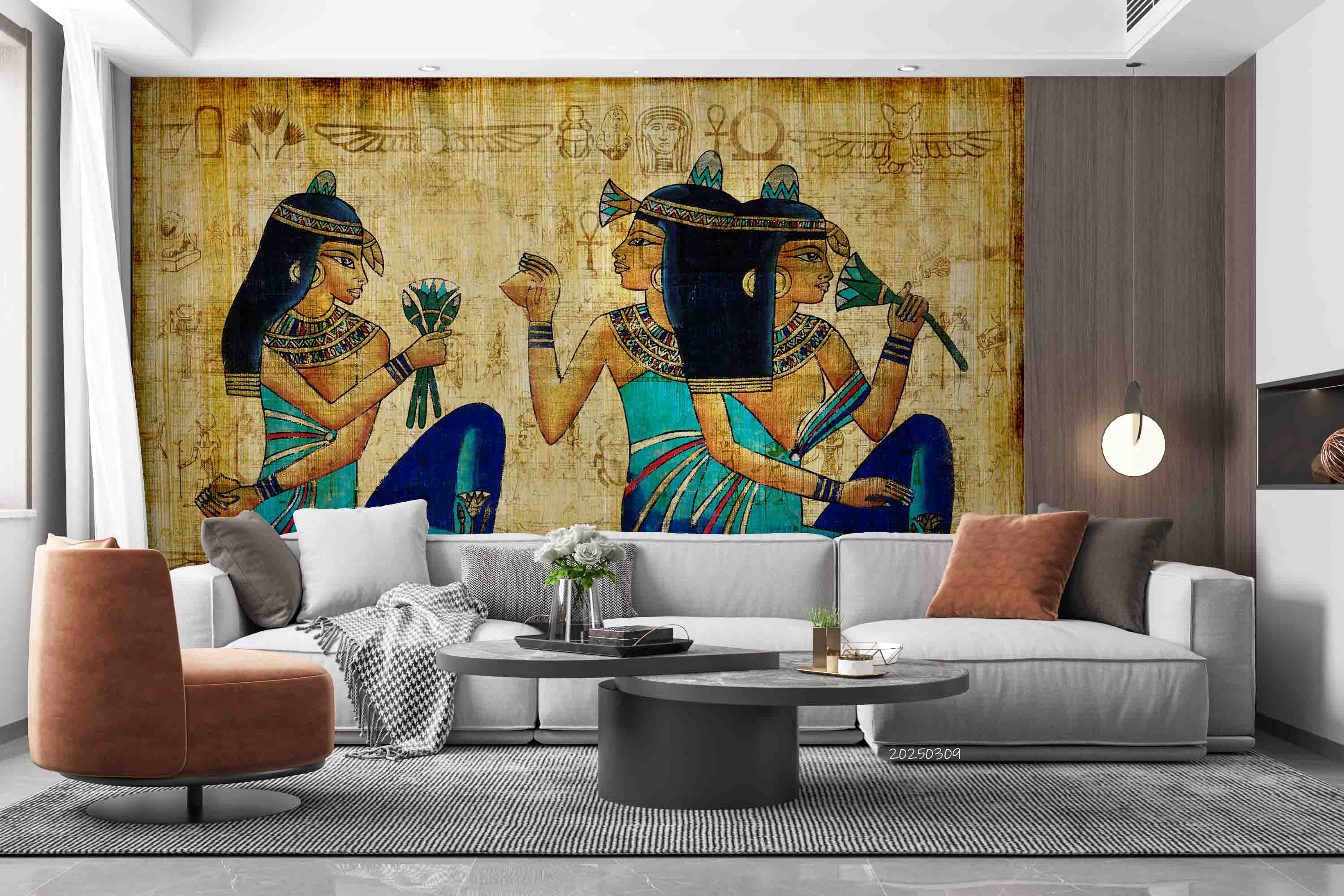 3D Traditional Egyptian Parchemnt Wallpaper Wall Mural Wall Decor Wall Art Wall Sticker Remoable Wallpaper LQH 2