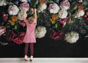 3D Vintage Colorful Floral Background Wall Mural Wallpaper GD 3669- Jess Art Decoration