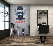 3D Barber Shop Hair Salon Haircut Specialist Shaving Wall Mural Wallpaper 17