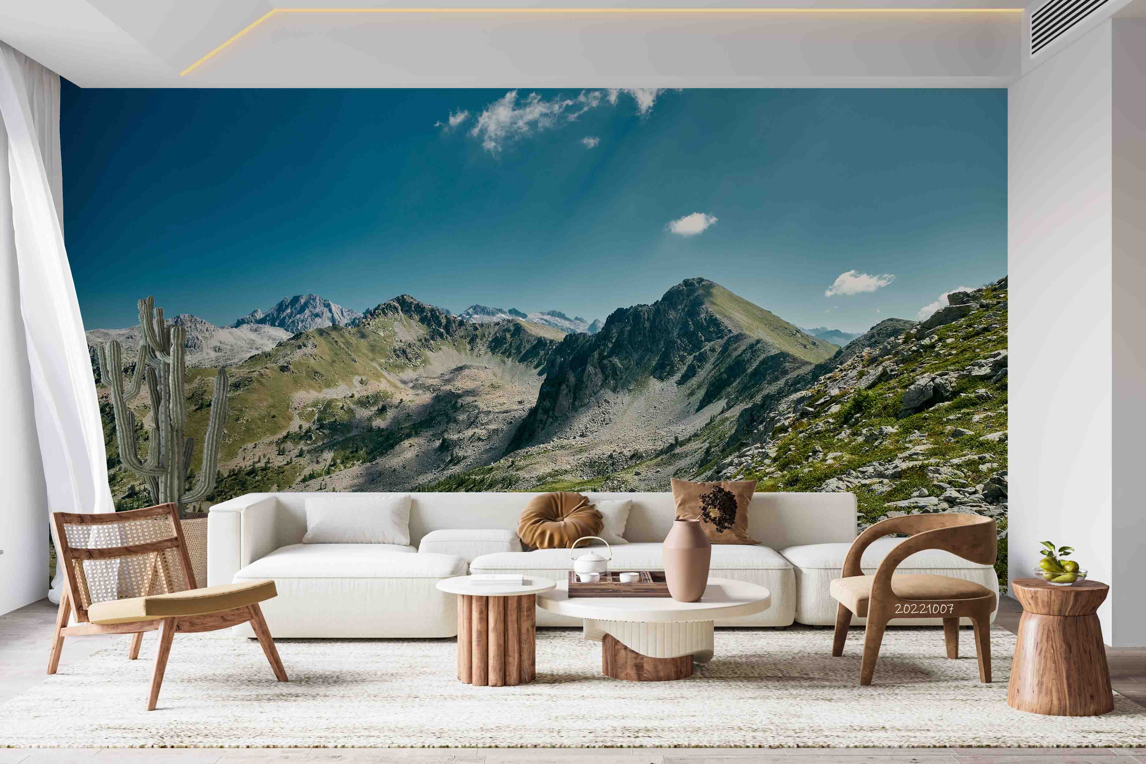3D Stunning Scene Ridge French Riviera Wall Mural Wallpaper GD 3211- Jess Art Decoration