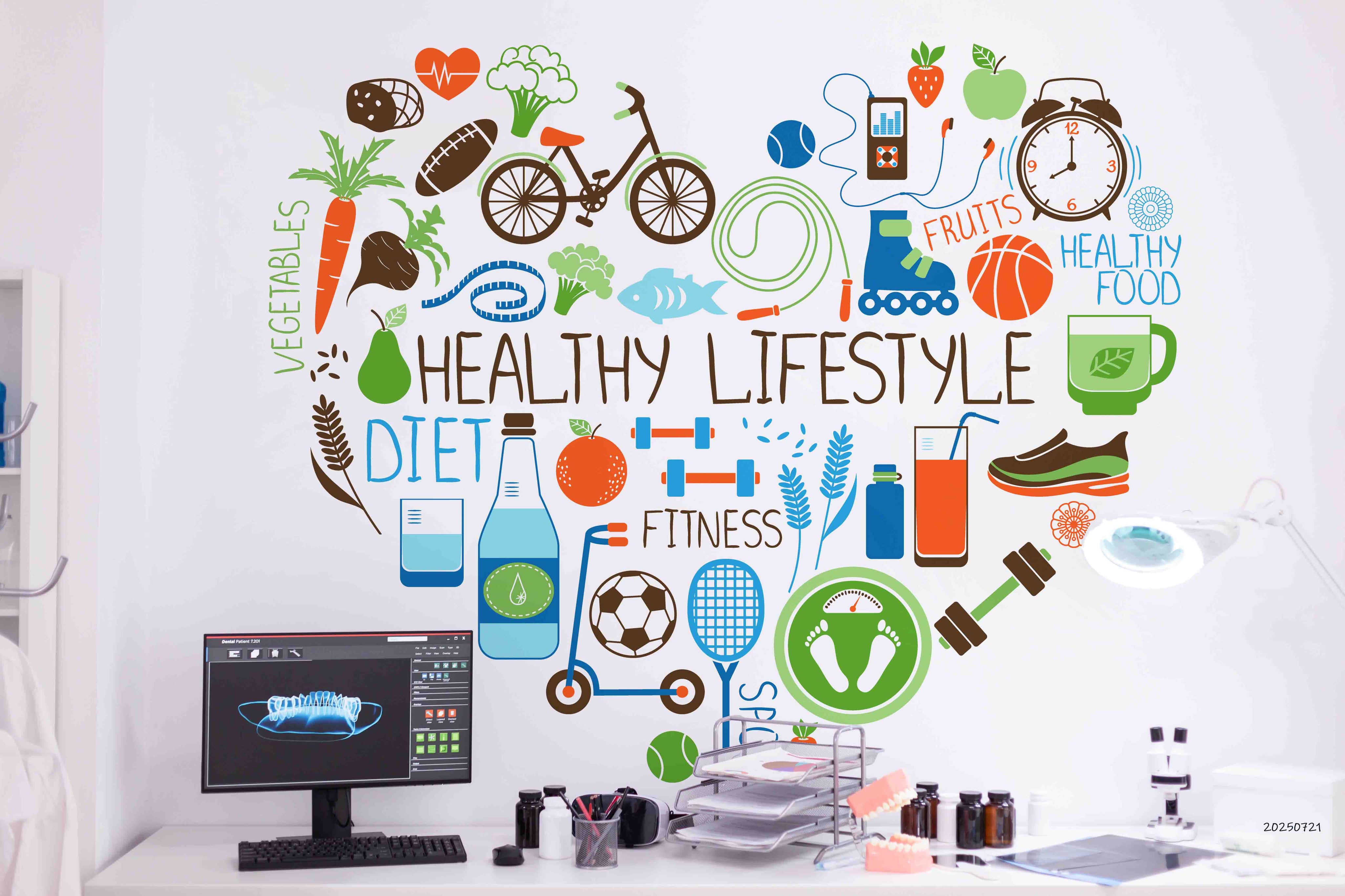 3D Clinic Hospital Rehabilitation Center Medical Healthcare Wall Mural Wallpaper 18