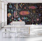 3D School STEM Science Lab Classroom Teaching Aid Chemistry Wall Mural Wallpaper 3