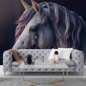 3D Unicorn Head Wall Mural Wallpaper GD 5303- Jess Art Decoration