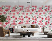 3D Watercolor Rose Leaf Pattern Wall Mural Wallpaper GD 5197- Jess Art Decoration