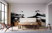 3D Watercolor Black Ink Mountains Wallpaper Wall Mural Wall Decor Wall Art Wall Sticker Remoable Wallpaper LQH 2