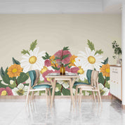 3D Vintage Colorful Floral Pattern Wallpaper Wall Mural Wall Decor Wall Art Wall Sticker Remoable Wallpaper