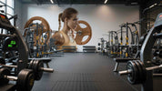 3D Gym Fitness Gymnasium Dumbbell Wall Mural Wallpaper 27