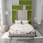 3D Floral Rose Leaf White Quilt Cover Set Bedding Set Duvet Cover Pillowcase 161