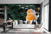 3D Yellow Rose Floral Leaf Wallpaper Wall Mural Wall Decor Wall Art Wall Sticker Remoable Wallpaper