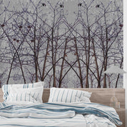 3D Forest Tree Bird Bird's-Nest Wall Mural Wallpaper YXL 2646