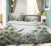 3D Forest Tree Leaf Quilt Cover Set Bedding Set Duvet Cover Pillowcase 639