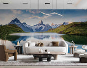 3D Beautiful Snow Mountain Lake Nature Scenery Wall Mural Wallpaper GD 4691- Jess Art Decoration