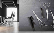 3D Barber Shop Hair Salon Haircut Specialist Tools Wall Mural Wallpaper 6