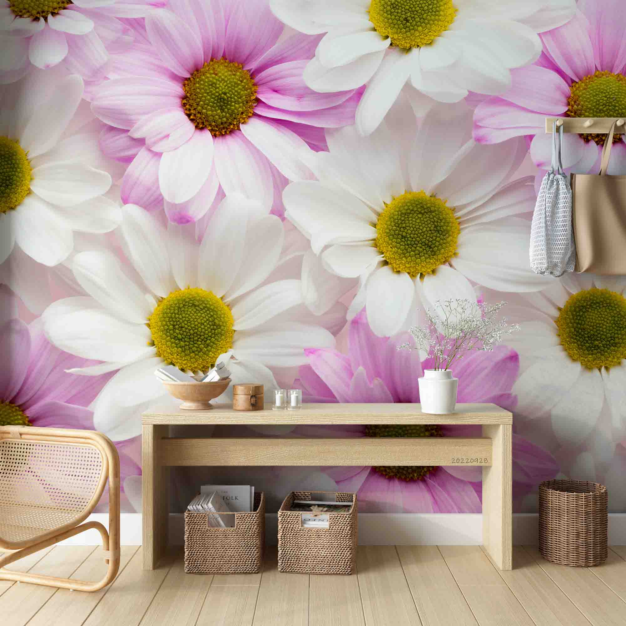 3D Colorful Spring Daisies Wall Mural Wallpaper GD 3333- Jess Art Decoration