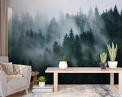 3D Fir Forest Misty Scenery Wall Mural Wallpaper GD 4689- Jess Art Decoration