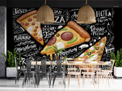 3D Restaurant Snack Bar Diner Fast Food Pizza Wall Mural Wallpaper 14