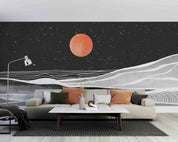 3D Chinese Painting Mountains Sunrise Wallpaper Wall Mural Wall Decor Wall Art Wall Sticker Remoable Wallpaper LQH 12