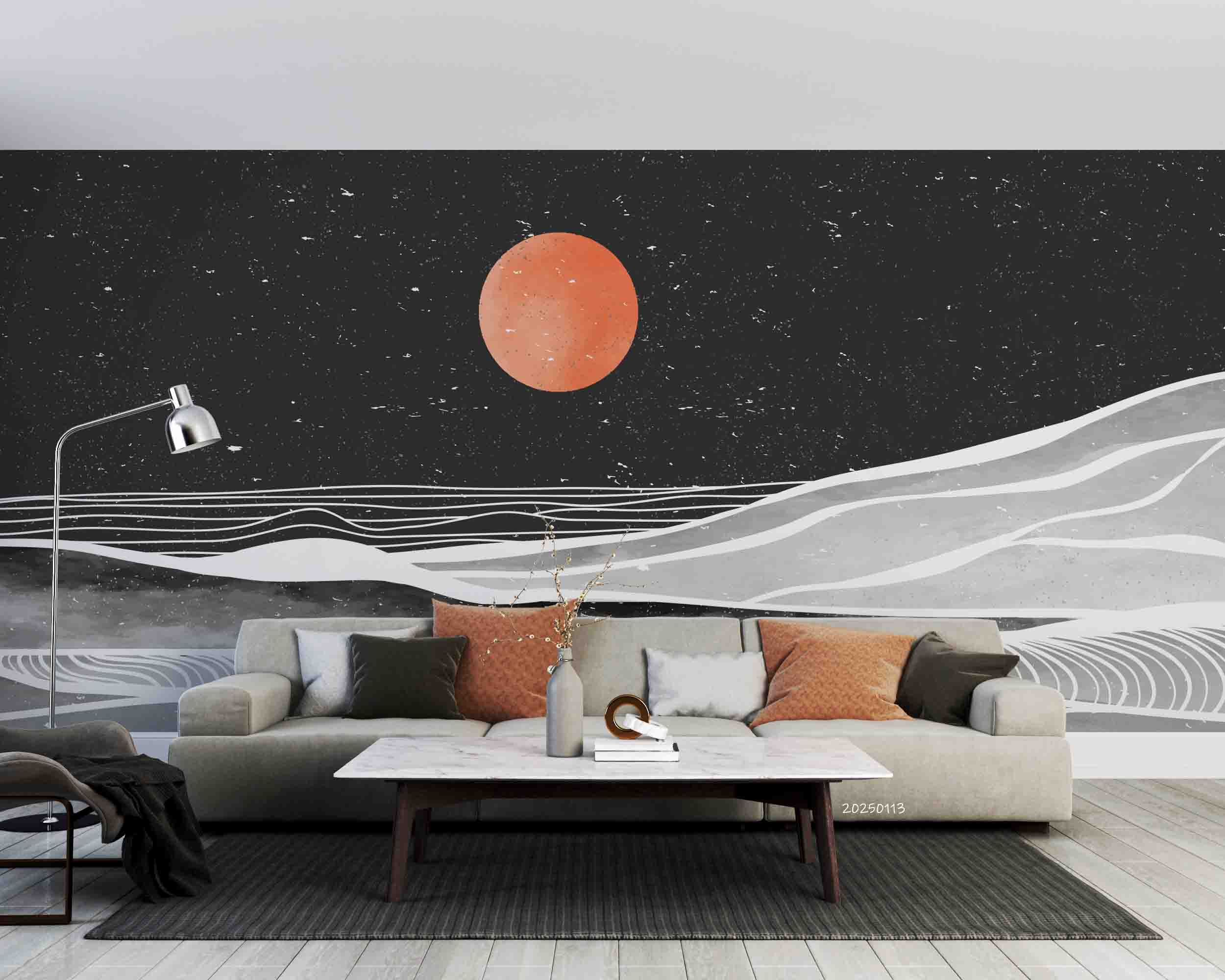 3D Chinese Painting Mountains Sunrise Wallpaper Wall Mural Wall Decor Wall Art Wall Sticker Remoable Wallpaper LQH 12