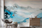 3D Blue Mountains Landscape Oil Painting Wallpaper Wall Mural Wall Decor Wall Art Wall Sticker Remoable Wallpaper LQH