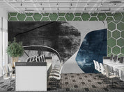 3D Office Business Commerce Geometric Abstract Modern Wall Mural Wallpaper 44