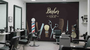 3D Barber Shop Hair Salon Haircut Specialist Wall Mural Wallpaper 9