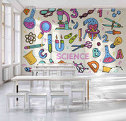 3D School STEM Science Lab Classroom Teaching Aid Wall Mural Wallpaper 44
