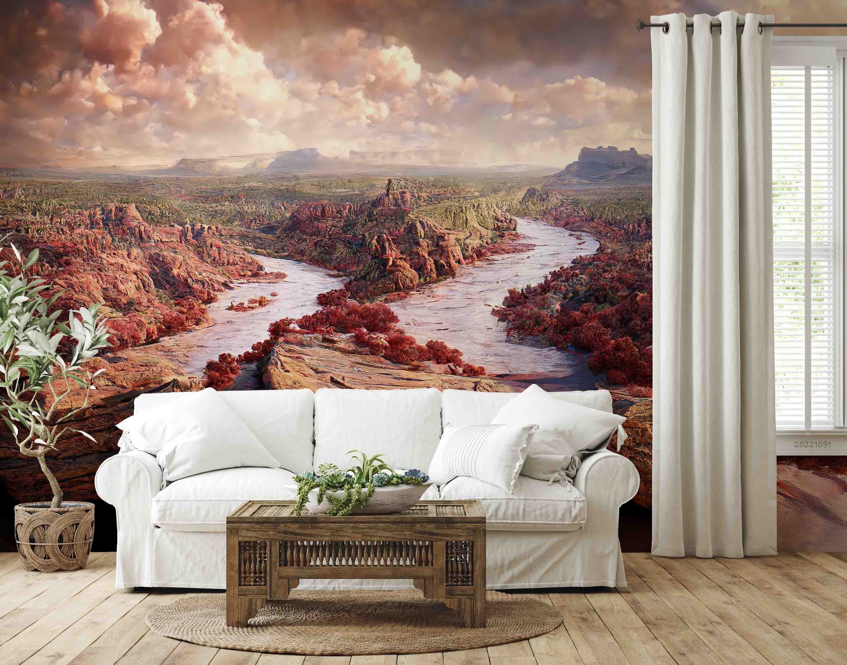 3D Fantasy Scene Magic Portal Dusk Fog Rainforest Wall Mural Wallpaper GD 3088- Jess Art Decoration