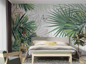 3D Tropical Plant Green Leaf Wall Mural Wallpaper GD 4736- Jess Art Decoration