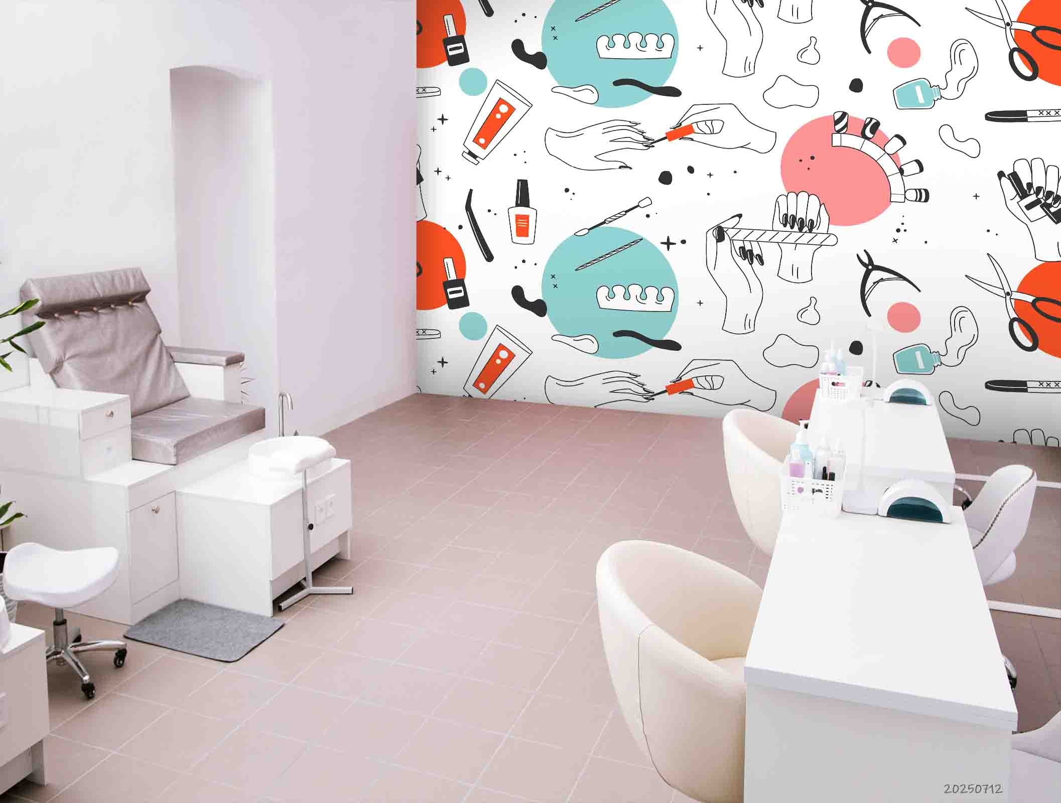 3D Salon Shop Beauty Salon Nail Salon Wall Mural Wallpaper 25