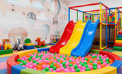 3D Play Centre Amusement Park Funfair Carnie Cartoon Air Balloon Wall Mural Wallpaper 22