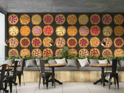 3D Restaurant Snack Bar Diner Fast Food Pizza Wall Mural Wallpaper 72