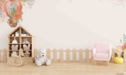 3D Childcare Nursery School Cartoon Hot Air Balloon Travel Wall Mural Wallpaper JN