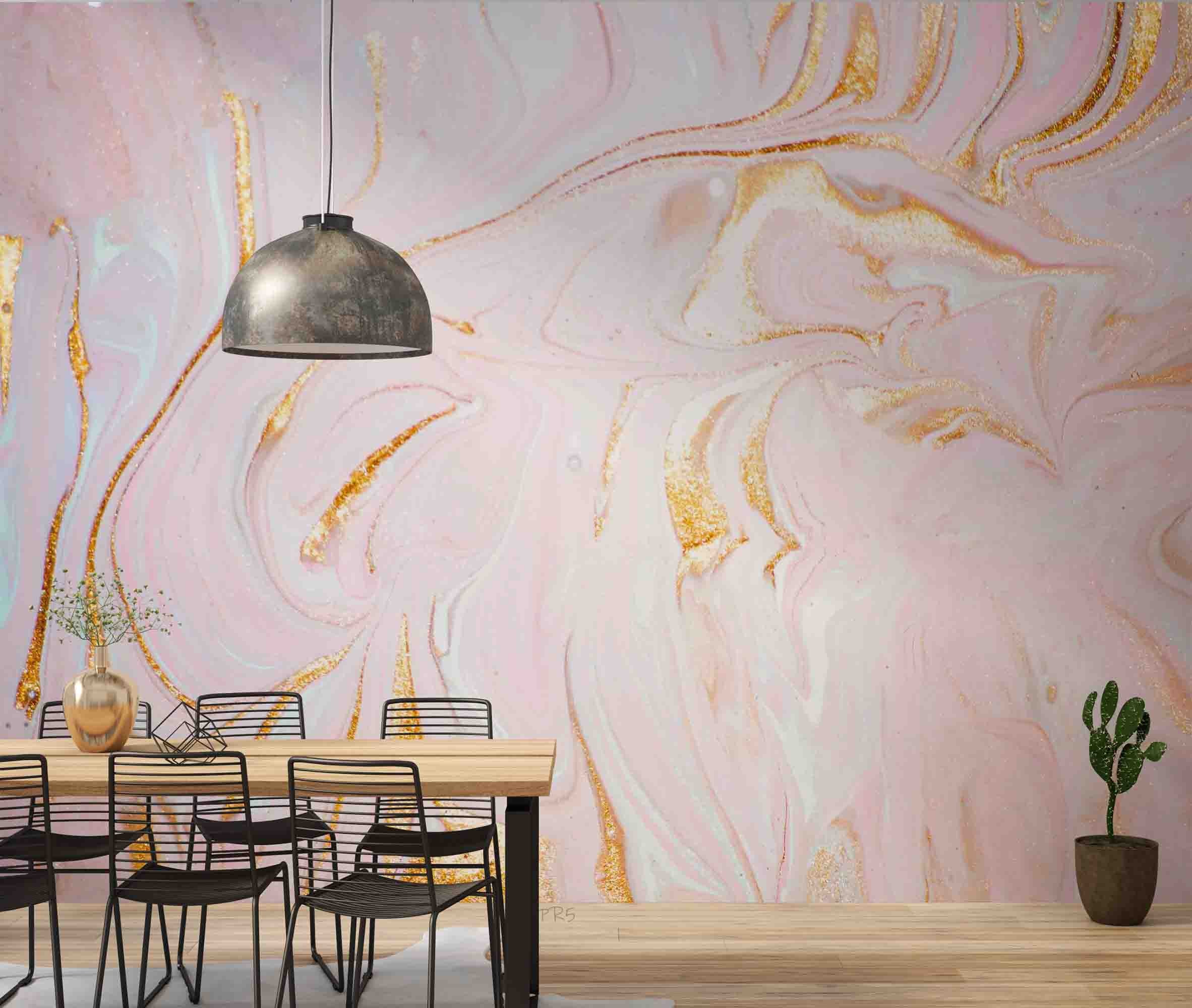 3D Ink And Wash Fluid Ripple Wall Mural Wallpaper YXL 2874