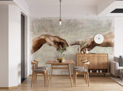 3D Freehand Sketching Hand Crack Wall Mural Wallpaper YXL 2671
