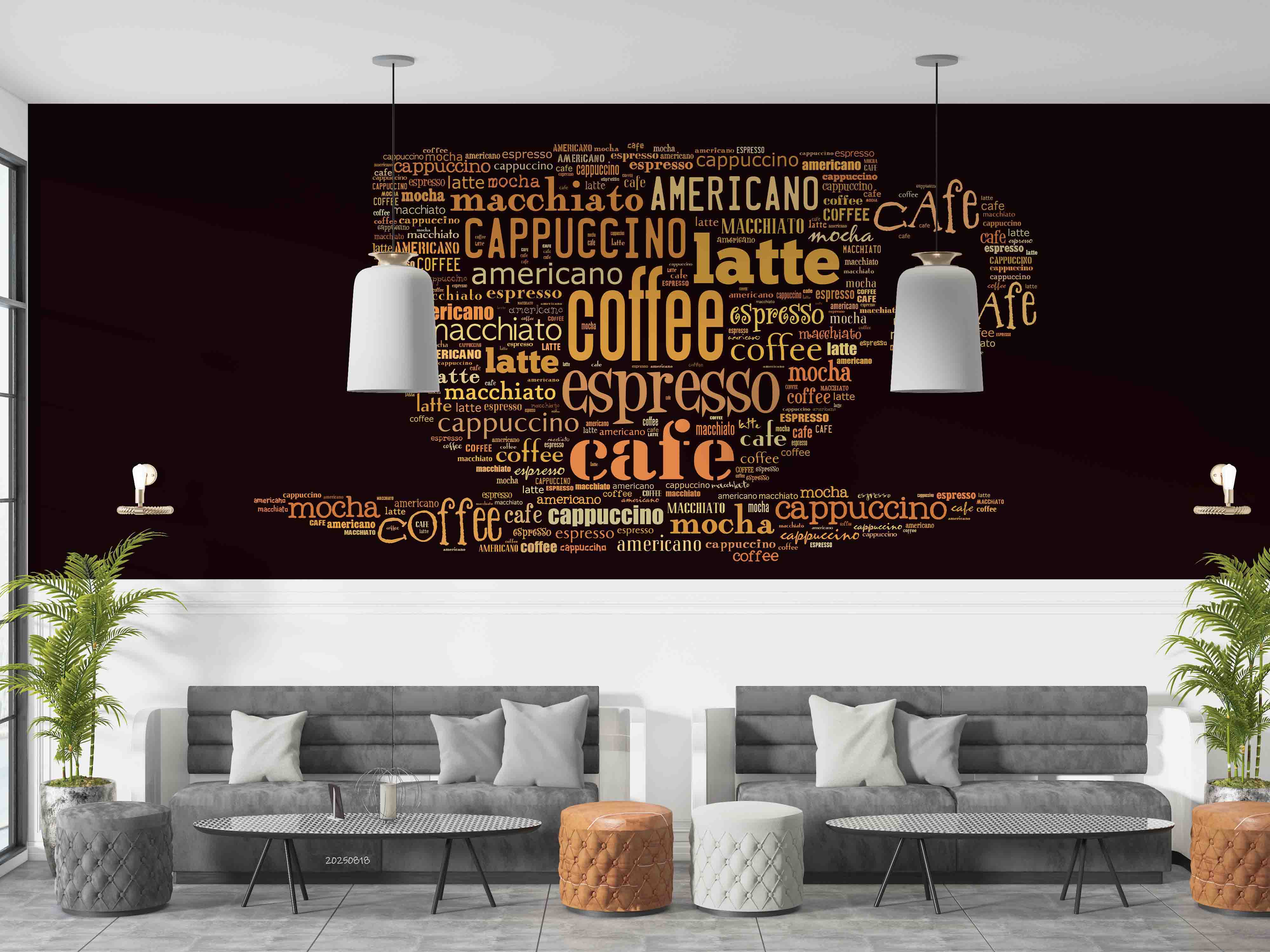 3D Restaurant Snack Bar Coffee Shop Wall Mural Wallpaper 71