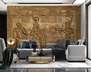 3D Ancient Egyptian Temple Exterior Wall Hieroglyphic Carving Wall Mural Wallpaper GD 4250- Jess Art Decoration