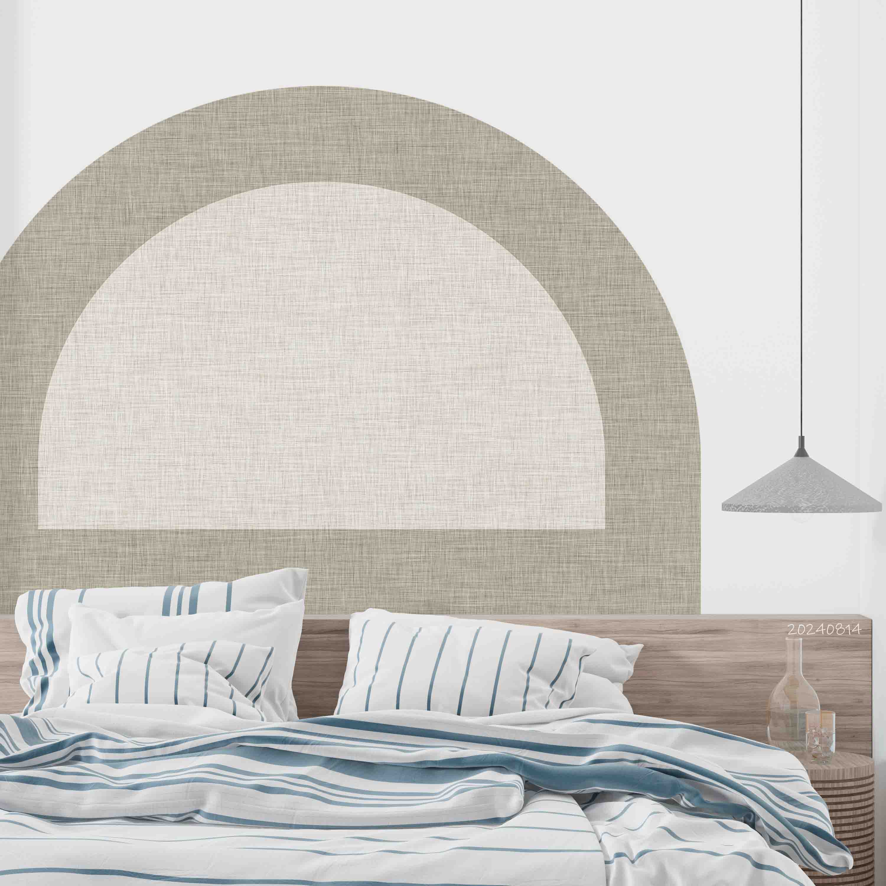 3D Geometric Ellipse Line Wall Mural Wallpaper YXL 21