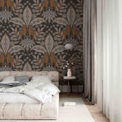 3D Vintage Brown Leaves Pattern Wallpaper Wall Mural Wall Decor Wall Art Wall Sticker Remoable Wallpaper LQH