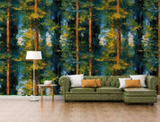 3D Green Forest Landscape Oil Painting Wallpaper Wall Mural Wall Decor Wall Art Wall Sticker Remoable Wallpaper LQH 111