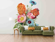 3D Hand Drawn Colorful Bouquet Wallpaper Wall Mural Wall Decor Wall Art Wall Sticker Remoable Wallpaper LQH