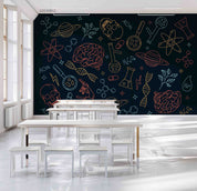 3D School STEM Science Lab Classroom Teaching Aid Wall Mural Wallpaper 42