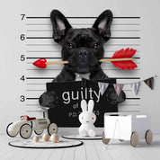3D Animal Dog Arrow Advertising Board Wall Mural Wallpaper YXL 2586