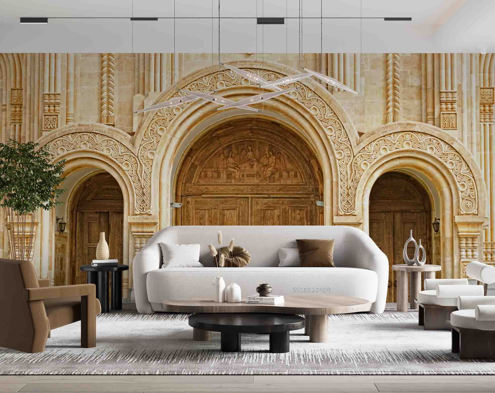 3D Orthodox Cathedral Holy Trinity Georgia Tbilisi Wall Mural Wallpaper GD 4361- Jess Art Decoration