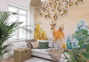 3D Aged Care Retirement Home Gerocomium Rest Home Deer Scenery Wall Mural Wallpaper 5