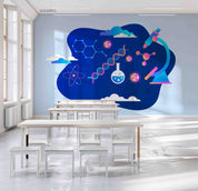 3D School STEM Science Lab Classroom Teaching Aid Chemistry Wall Mural Wallpaper 47