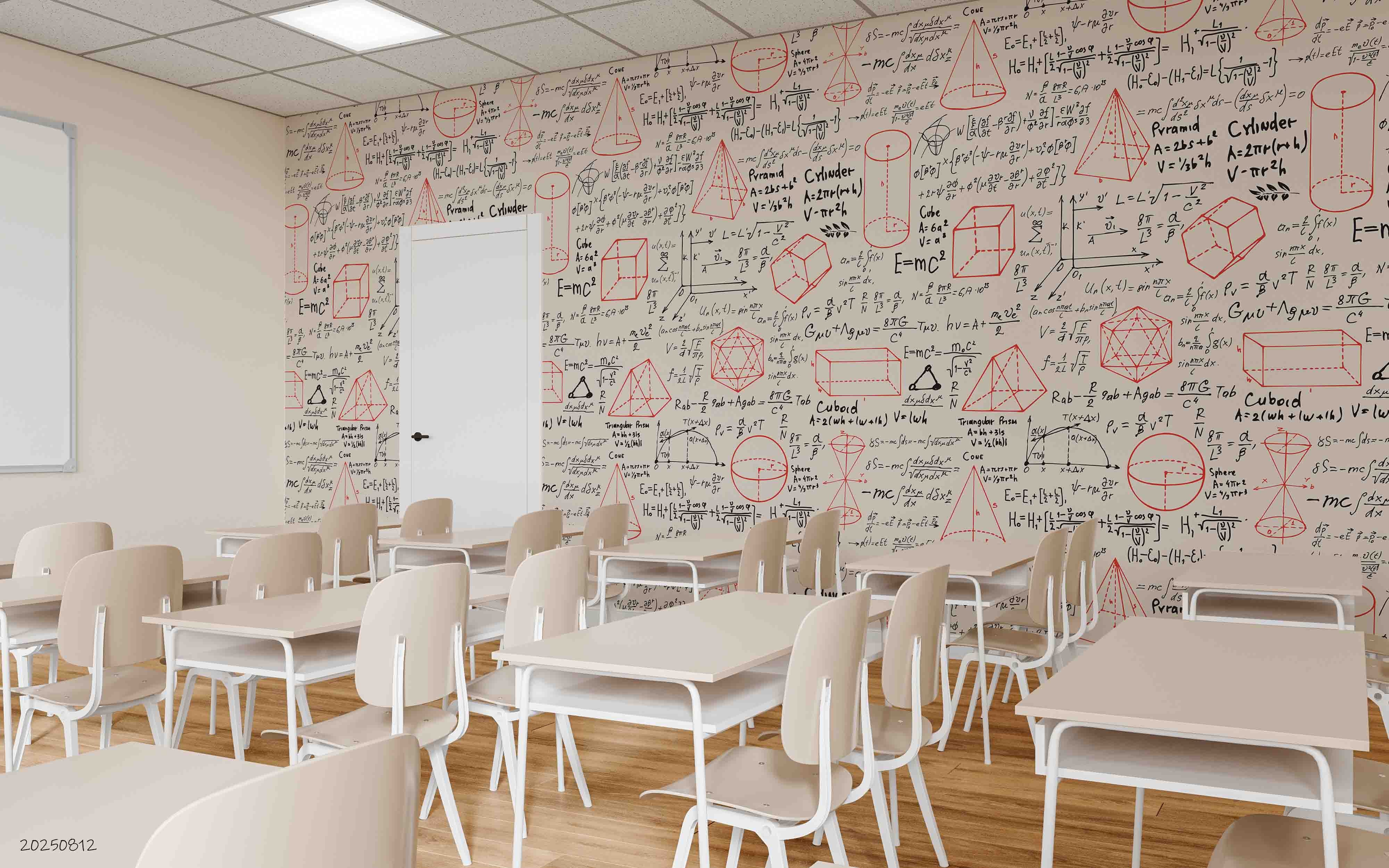 3D School STEM Science Lab Classroom Teaching Aid Math Wall Mural Wallpaper 9