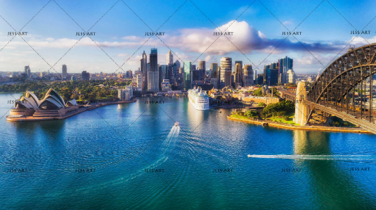 3D City Lake Architecture city skyline lake landscape wall mural wallpaper for office - view 5