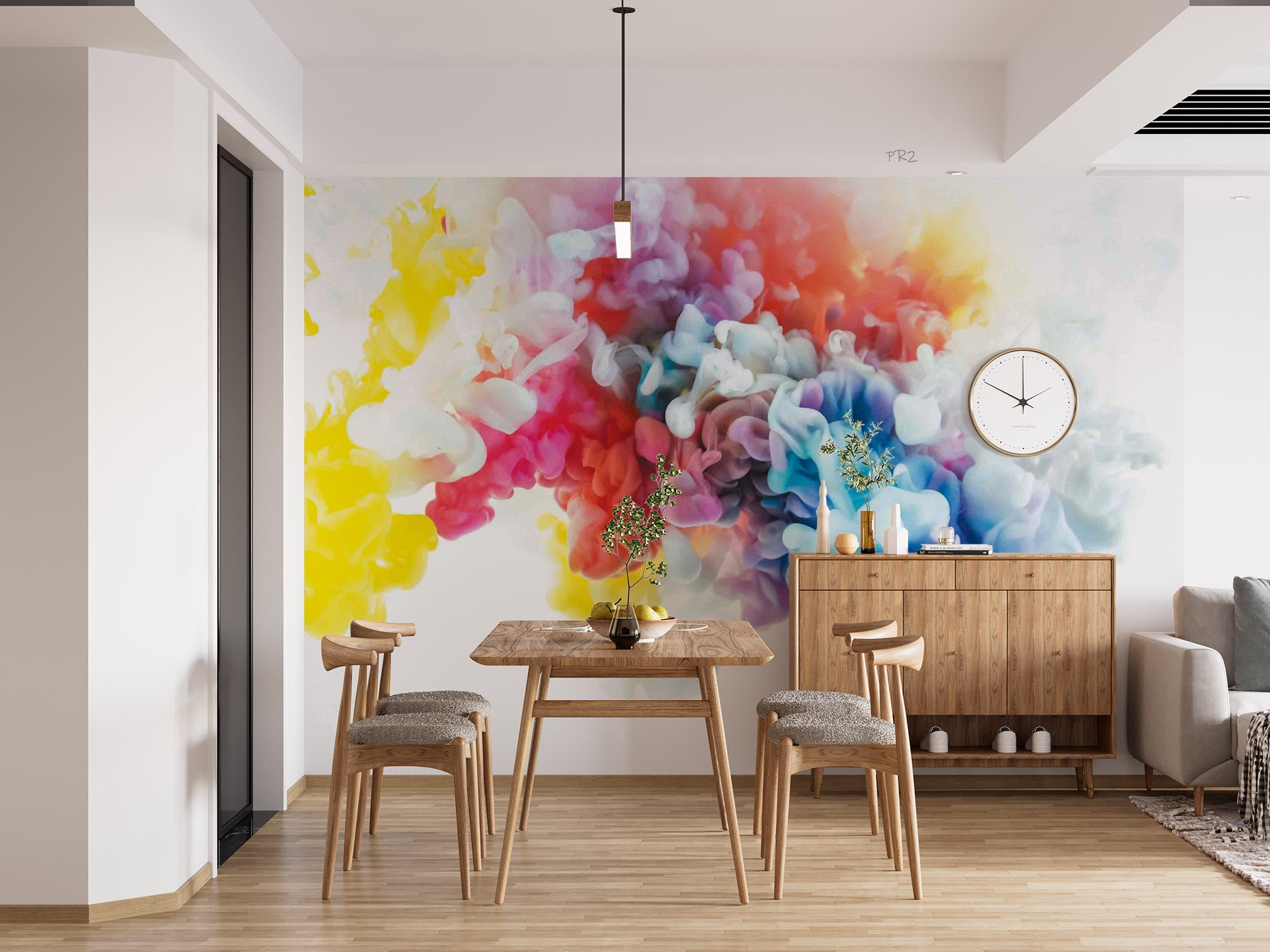 3D Watercolor Smoke Pattern Wall Mural Wallpaper GD 3828- Jess Art Decoration