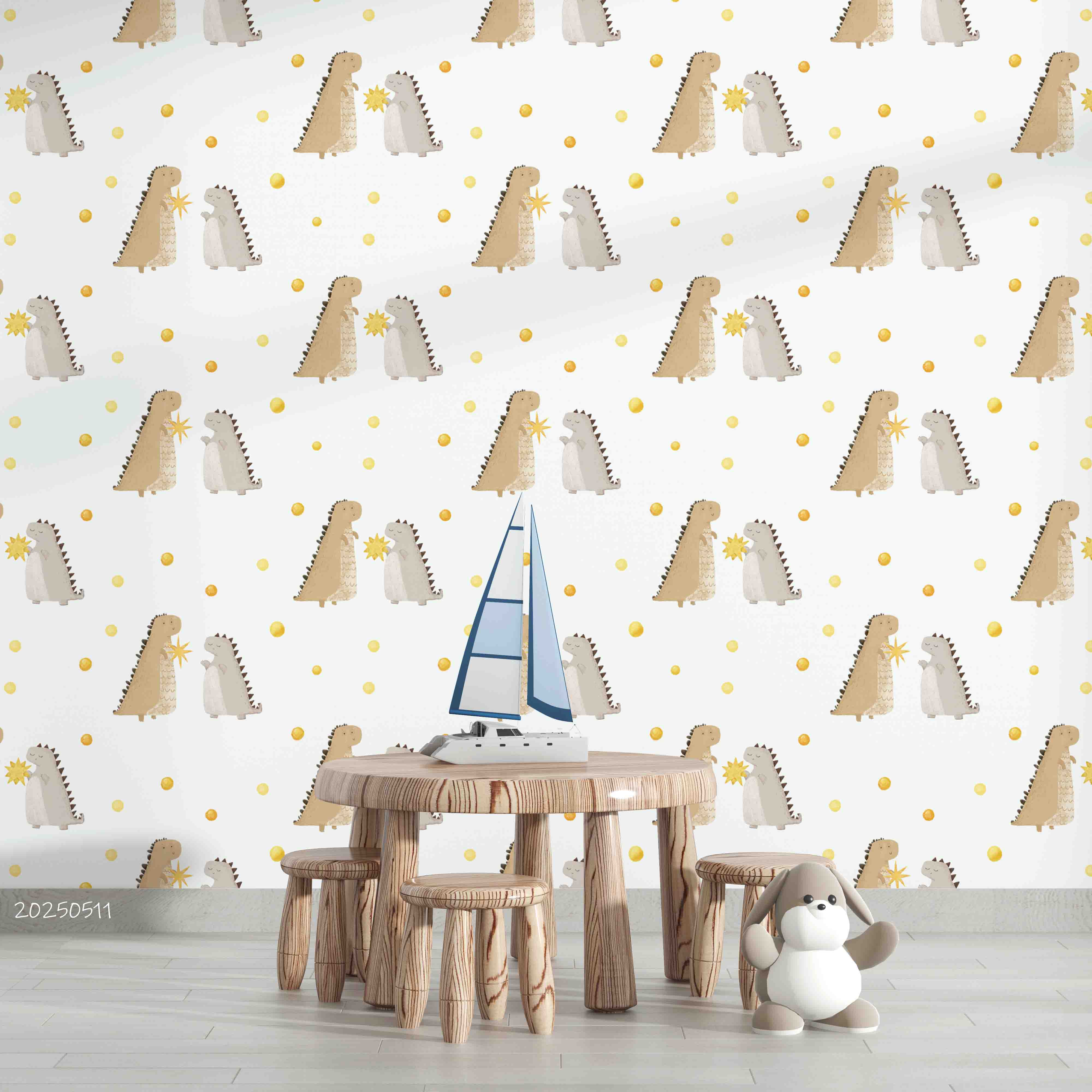 3D Cartoon Animal Dinosaur Kids Wallpaper Wall Mural Wall Decor Wall Art Wall Sticker Remoable Wallpaper