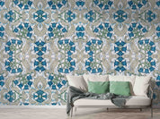 3D Art Nouveau Lily Valley Flower Pattern Background Wall Mural Wallpaper GD 3500- Jess Art Decoration